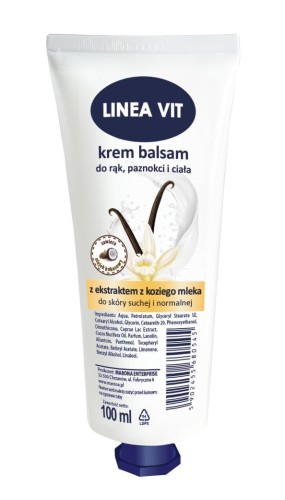 Krem balsam do rąk LINEA VIT kozie mleko z wanilią 100ml