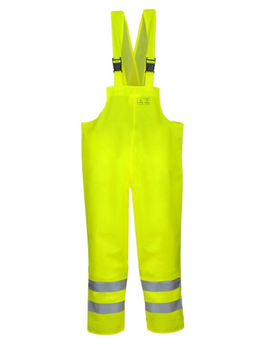 Spodnie ogrodniczki PROS 1011 wodoochronne ostrzegawcze