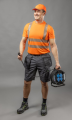 Czapka z daszkiem EGER HI-vis pomarańczowa