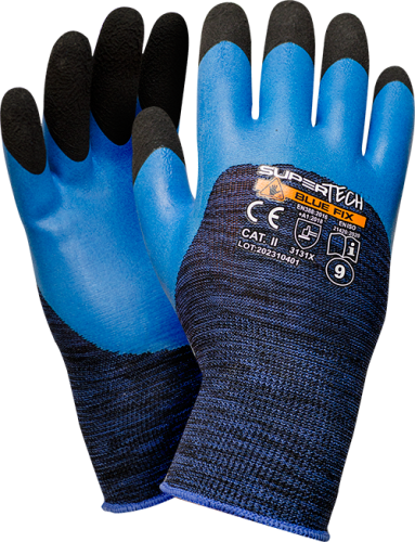 Rękawice WORKLINK SUPER TECH BLUE FIX