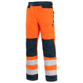 Spodnie do pasa CXS HALIFAX ostrzegawcze z siatką męskie