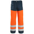Spodnie do pasa CXS HALIFAX ostrzegawcze z siatką męskie