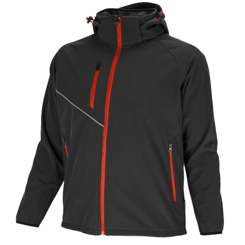 Kurtka softshell Bennon FORCE czarnoczerwona