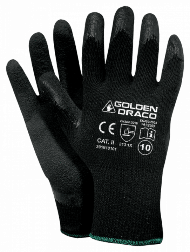 Rękawice powlekane lateksem Worklink GOLDEN DRACO Set B