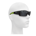 Okulary ochronne Sellstrom Premium XP460 - czarno-zielona ramka, dymione