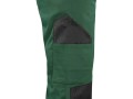 Spodnie robocze do pasa CXS SOLIS FLEX zielony-czarny