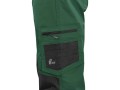 Spodnie robocze do pasa CXS SOLIS FLEX zielony-czarny
