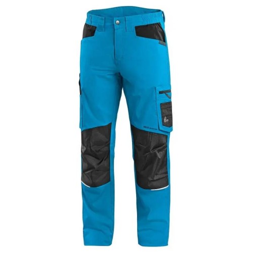 Spodnie robocze do pasa CXS SOLIS FLEX niebieski-czarny