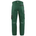 Spodnie robocze do pasa CXS SOLIS FLEX zielony-czarny