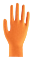  Rękawice nitrylowe warsztatowe THOR Power Grip (50 szt.) pomarańczowe