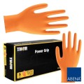  Rękawice nitrylowe warsztatowe THOR Power Grip (50 szt.) pomarańczowe