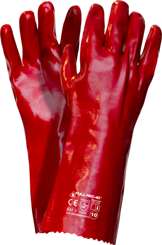 Rękawice WORKLINK FULL RED PVC 40 - 10