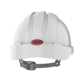 Hełm ochronny EVO2 ONETOUCH - pasek przesuwny - wentylowany - biały