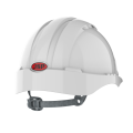 Hełm ochronny EVO2 ONETOUCH - pasek przesuwny - wentylowany - biały