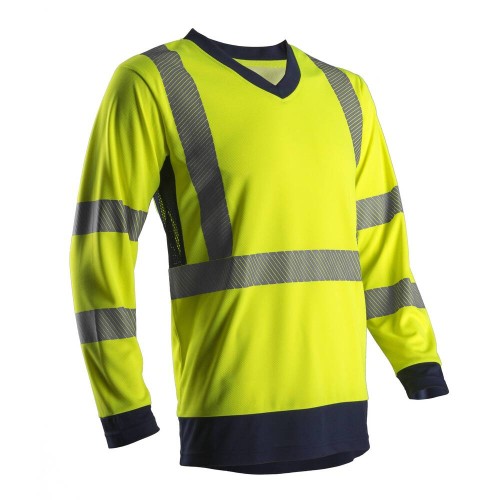 Koszulka ostrzegawcza długi rękaw COVERGUARD SUNO - żółta