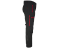 Spodnie softshell stretch Bennon FORCE czarnoczerwone