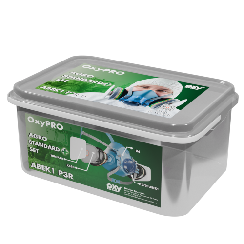  Zestaw OxyPro Agro Standard+ (półmaska + pochłaniacze + prefiltry + pokrywy)