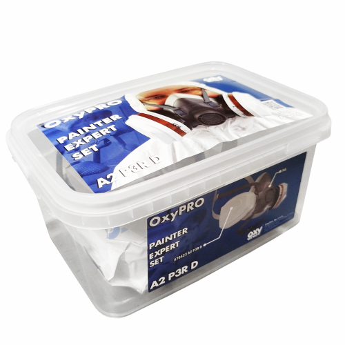 Zestaw OxyPro Painter Expert (półmaska + filtropochłaniacze) do prac lakierniczych