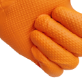 Rękawice warsztatowe nitrylowe MG Gloves (100szt.)  pomarańczowe