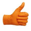 Rękawice warsztatowe nitrylowe MG Gloves (100szt.)  pomarańczowe