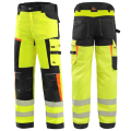 Spodnie do pasa CXS BENSON męskie ostrzegawcze żółto-czarne