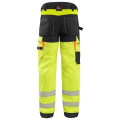 Spodnie do pasa CXS BENSON męskie ostrzegawcze żółto-czarne