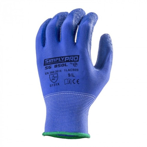 Rękawice powlekane lateksem Coverguard EUROLITE SG850L