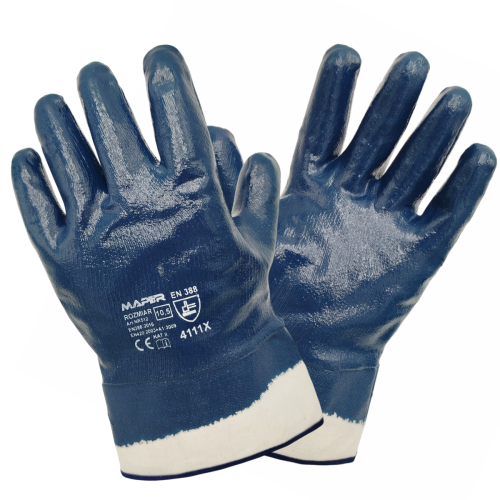Rękawice nitrylowe ciężkie MAPER NR512