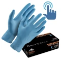 Rękawice nitrylowe bezproszkowe Active Gear DEXT D3750 (100szt.) niebieskie