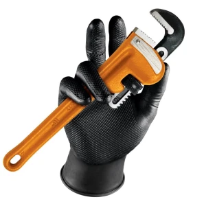 Rękawice warsztatowe GRIPPAZ 246A czarne (50 szt.)