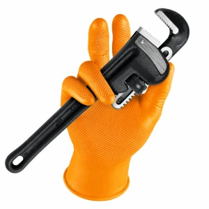 Rękawice warsztatowe GRIPPAZ 246 (50szt.) pomarańczowe