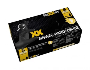 Rękawice nitrylowe teXXor DIAMOND GRIP (50szt.) czarne