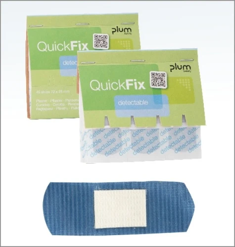 Plastry wykrywalne Plum QuickFix 5513 72x25mm (45szt.)