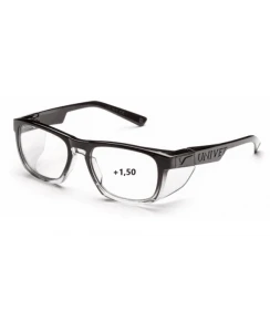 Okulary korekcyjne UNIVET Mod.571 Gradient black clear UV400 single vision +1.5 AS