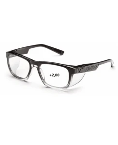 Okulary korekcyjne UNIVET Mod.571 Gradient black clear UV400 single vision +2.0 AS