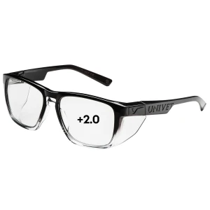 Okulary korekcyjne UNIVET Mod.571 Gradient black clear UV400 single vision +2.0 AS