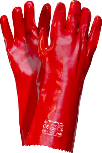 Rękawice WORKLINK FULL RED PVC 40 - 10