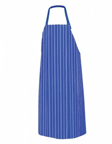 Fartuch gastronomiczny PROS 202 w paski - niebieski - 75/75