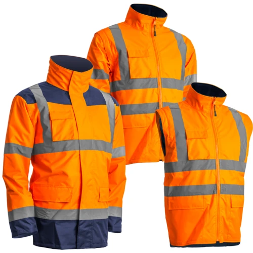 Kurtka parka Coverguard 7KAN KANATA 4w1 - pomarańczowy HV