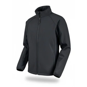 Kurtka softshellowa Active Gear Softy Black Jacket - czarny