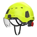 Hełm ochronny ATRA 40V, wentylowany z osłoną S40, więźba obrotowa - Hi-Vis zielony