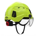 Hełm ochronny ATRA 40V, wentylowany z osłoną S40, więźba obrotowa - Hi-Vis zielony