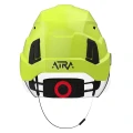Hełm ochronny ATRA 40V, wentylowany z osłoną S40, więźba obrotowa - Hi-Vis zielony