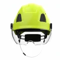 Hełm ochronny ATRA 40V, wentylowany z osłoną S40, więźba obrotowa - Hi-Vis zielony