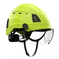 Hełm ochronny ATRA 40V, wentylowany z osłoną S40, więźba obrotowa - Hi-Vis zielony