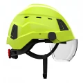 Hełm ochronny ATRA 40V, wentylowany z osłoną S40, więźba obrotowa - Hi-Vis zielony