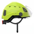 Hełm ochronny ATRA 40V, wentylowany z osłoną S40, więźba obrotowa - Hi-Vis zielony