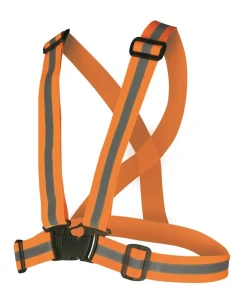Krzyż odblaskowy REF 702 cross- szelki HI-VIZ pomarańczowy 