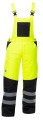 Spodnie ogrodniczki ostrzegawcze HOWARD zimowe - żółte